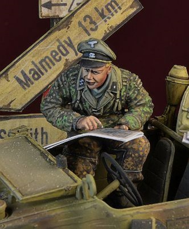 DDAY MINIATURE WAFFEN SS NCO SCHWIMMWAGEN CREWMAN, ARDENNES 1944 1/35 ...